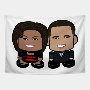 Mr. & Mrs. Obamabot POLITICO'BOT Toy Robot Tapestry