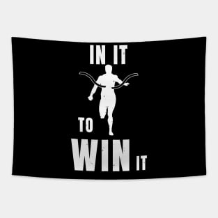 Sprinter In It To Win It Athlete Gift Tapestry