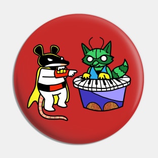 Zoraccoon Pin