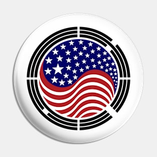 Korean American Multinational Patriot Flag Pin