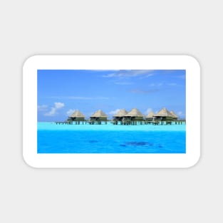 Overwater bungalows - Bora Bora Magnet