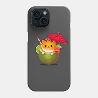 Cocktail cat Phone Case