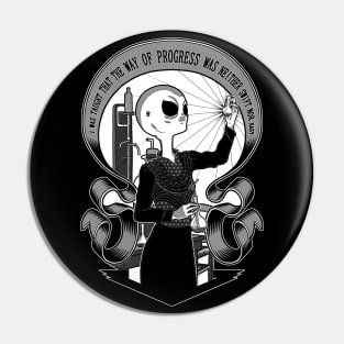 The alien Marie Curie - Black version Pin