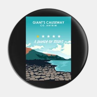 Giant's Causeway One Star Review Northern Ireland Travel Poster Pin