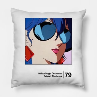 Behind The Mask / Minimalist Style Graphic Fan Artwork Pillow