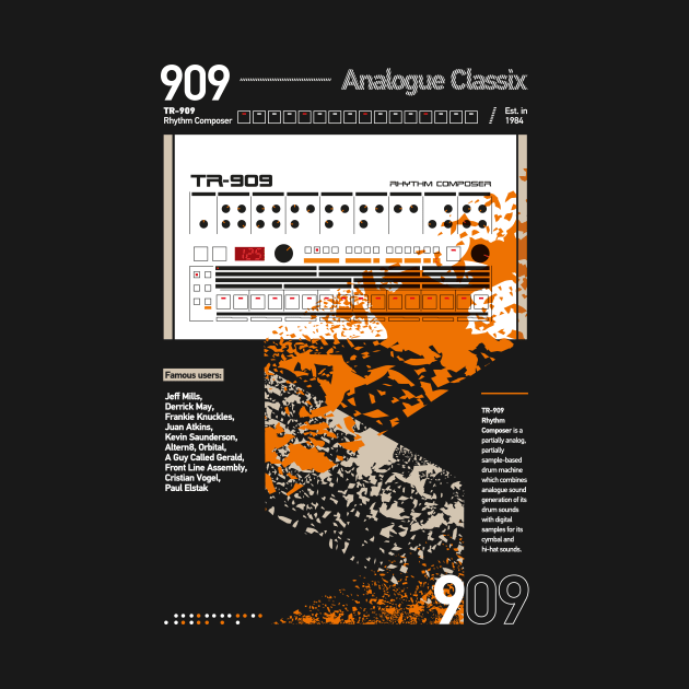 909 Classix Orange by Synthshirt