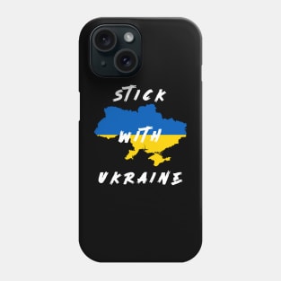 stick with ukraine black Shirt, Support Ukraine Shirt, Stand with Ukraine shirt, Puck Futin Shirt, Ukraine Flag Shirt, Ukranian Shirt, Ukraine Gifts Phone Case