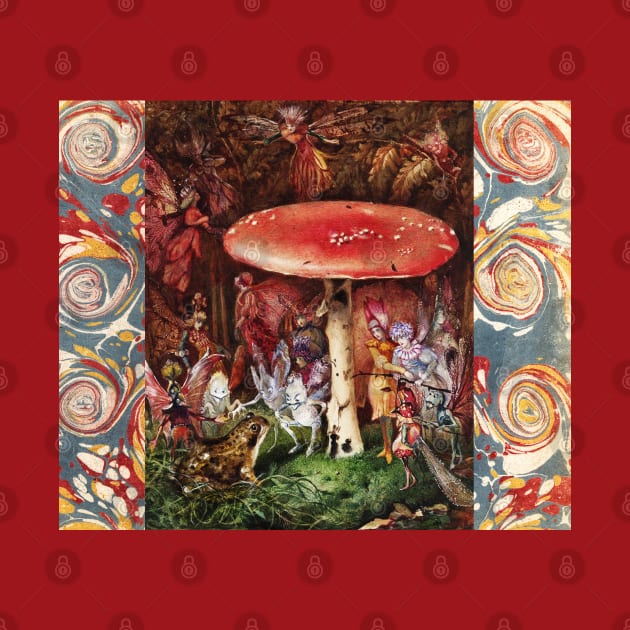 INTRUDER Frog and Fairies Under the Mushroom Magic Forest by BulganLumini