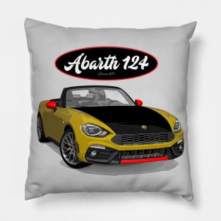 ABARTH 124 Giallo Pillow