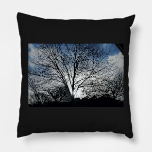 Tree in wintertime Pillow