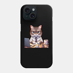 Cute Cat Boss Phone Case