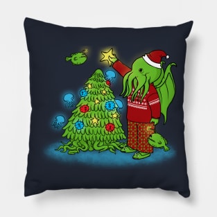 Christmas Cthulhu Pillow