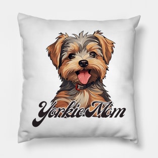 Yorkie Mom T-Shirt - Dog Lover Gift, Pet Parent Apparel Pillow