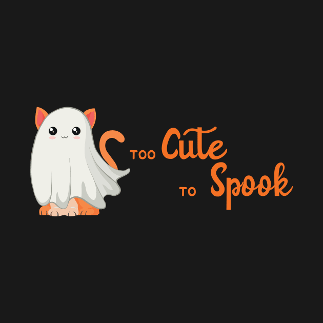 Halloween Cat Cute Kitten Too Cute To Spook by MGO Design