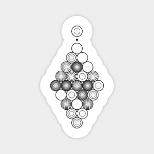 Visualisation of Pi to 25 decimal places Magnet