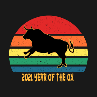 2021 Year of the Ox Vintage Design Gift T-Shirt