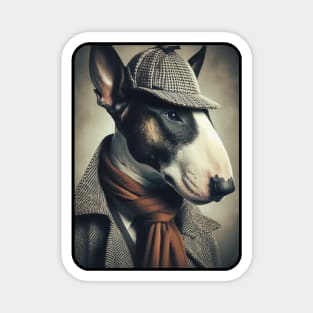 Detective Bull Terrier Magnet