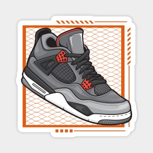 AJ 4 Retro Infrared Sneaker Magnet