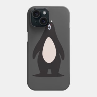 Black angry bear Phone Case