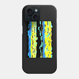 Bush Ants Abstract Digital Var 14 solid background Phone Case