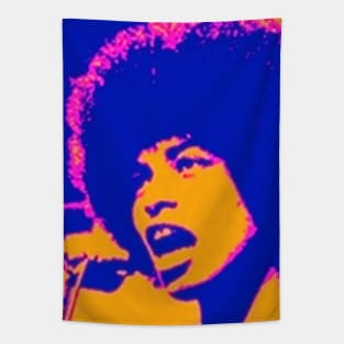 Angela Davis - Stylized Bold Tapestry