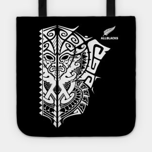 All Blacks Rugby New Zealand Maori Tattoo Warrior Mask Tote