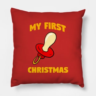 First Christmas For Baby Pillow