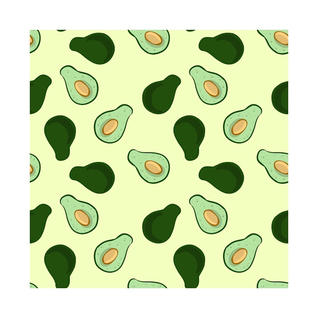 Avocado Pattern by oixxoart