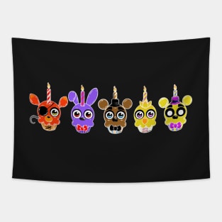 FNAF Cupcakes (5) Tapestry