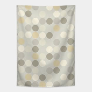 Beige Tan Cream Taupe Neutral Circles Geometric Pattern Tapestry