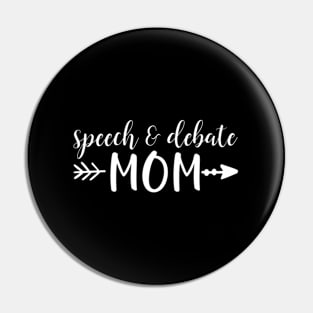 Speech Debate Mom Arrow In White Text Acn056B Pin