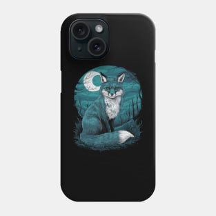 Gloomy Fox Japanese Art Print Phone Case