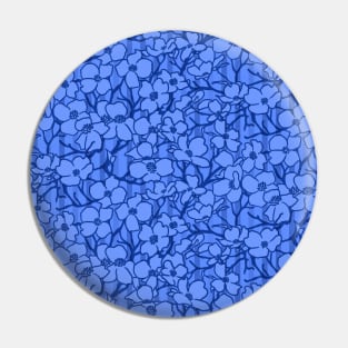 Blue Dogwood Pin