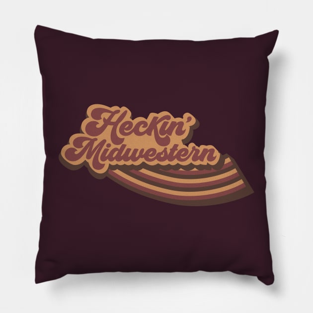 Heckin' Midwestern Pillow by sadsquatch