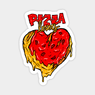 Pizza Lovers, I Heart Pizza Magnet