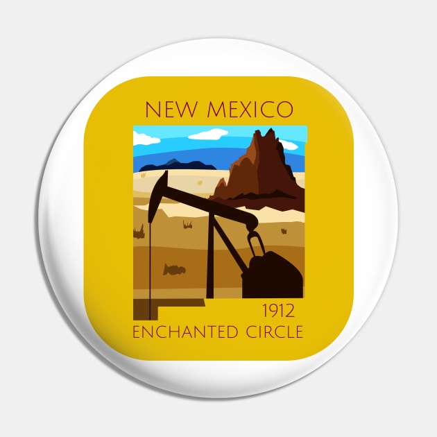 New Mexico 1912-Enchanted Circle Pin by DiscoverNow