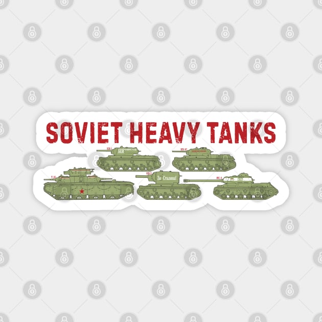 For a tank fan! Soviet heavy tanks WW2 Magnet by FAawRay