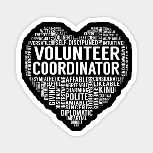 Volunteer Coordinator Heart Magnet