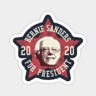 Bernie Sanders For President 2020 Red Star Magnet