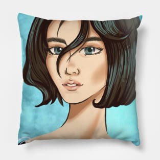 Cute anime japanese girl Pillow