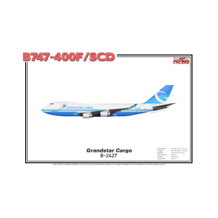 Boeing B747-400F/SCD - Grandstar Cargo (Art Print) T-Shirt