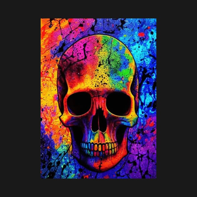 Trippy Rainbow Skull by Trip Tank