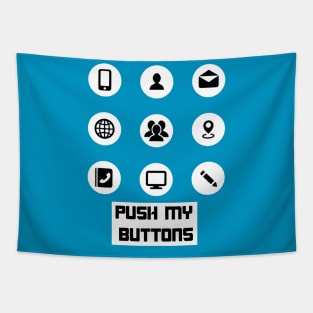 Push my Buttons Tapestry