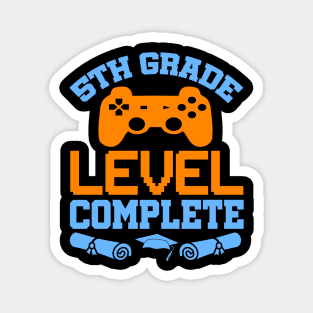 5th Grade Level Complete Video Gamer T-Shirt Graduation Gift Magnet