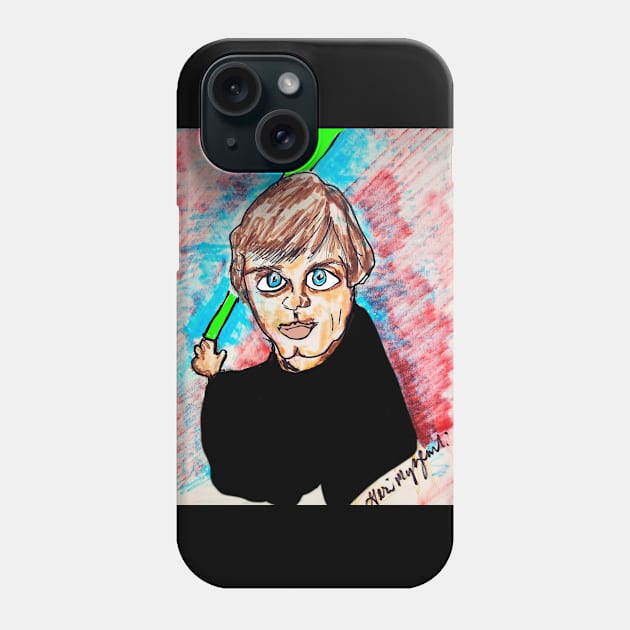 Luke Skywalker Mark Hamill Phone Case by TheArtQueenOfMichigan 