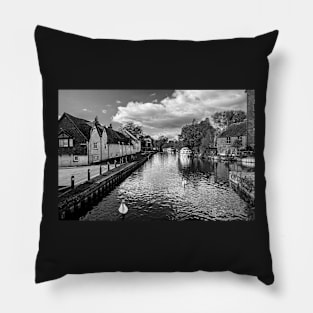 Tranquil Reflections of Newburys Weavers Cottages Pillow