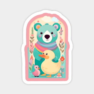 Cute bear illustration Magnet