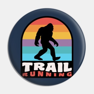 Trail Running Bigfoot Sasquatch Trail Runner Ultra Running Pin