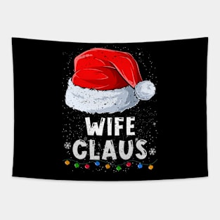 Wife Claus Christmas Santa Family Matching Pajama Tapestry