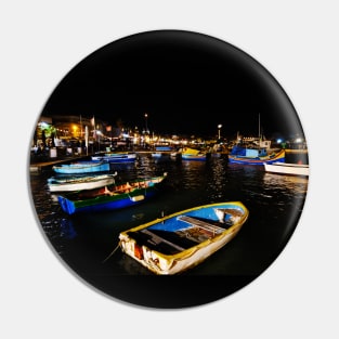 Marsaxlokk Bay at Night Pin